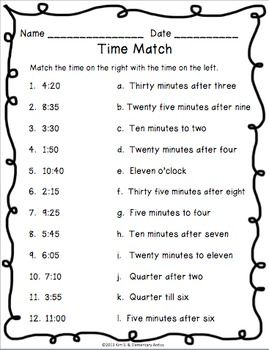 Telling Time To The Minute Worksheets Grade 3