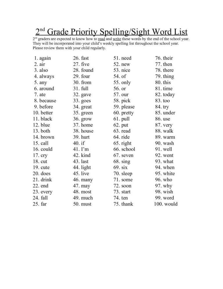 Spelling Worksheets Grade 6