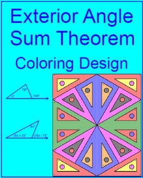 Worksheet Triangle Sum And Exterior Angle Theorem Find The Value Of X