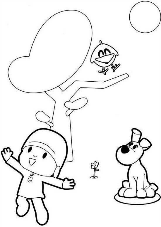 Pocoyo Coloring Pages