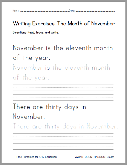 Writing Practice Worksheets