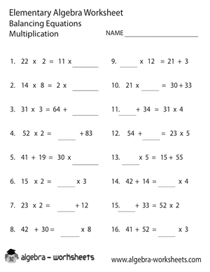 Balancing Equations Questions Easy