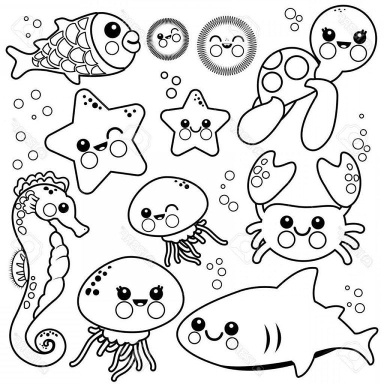 Sea Creatures Coloring Pages