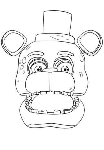 Fnaf Coloring Pages Withered Freddy