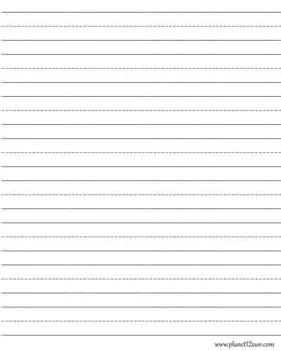 Blank Handwriting Worksheets For Kindergarten