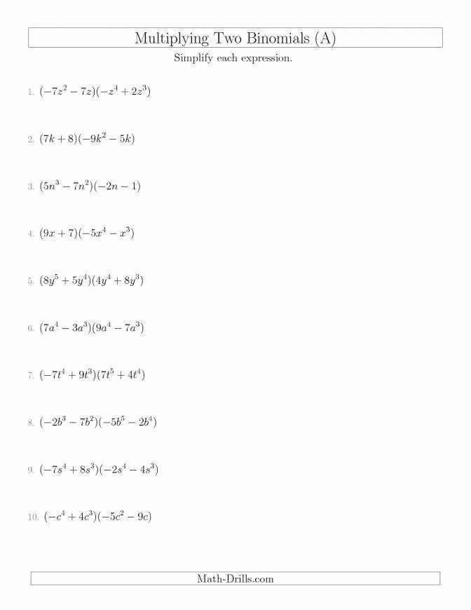 Factoring By Grouping Worksheet