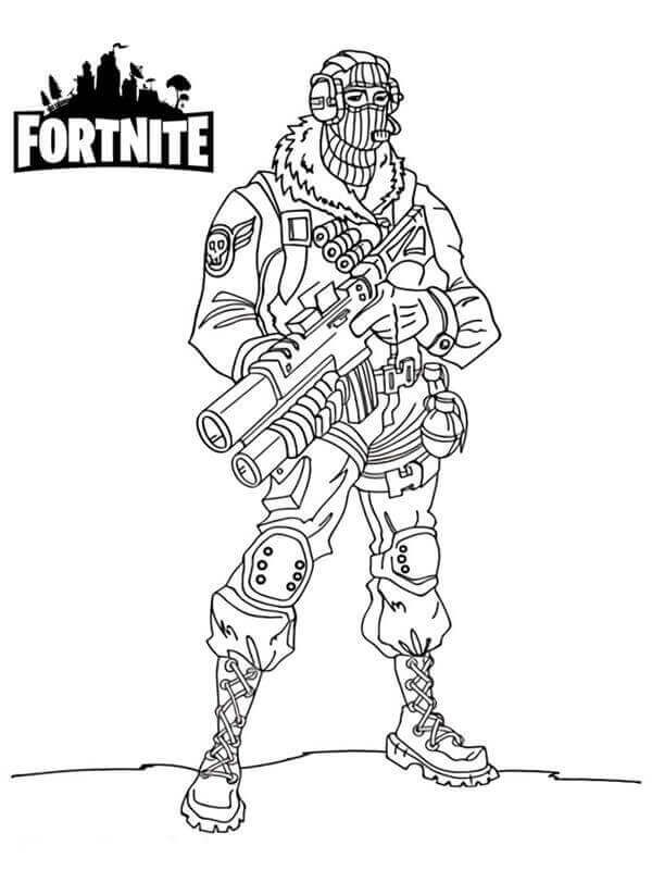 Fortnite Colouring Pages