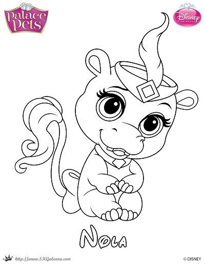 Palace Pets Coloring Pages