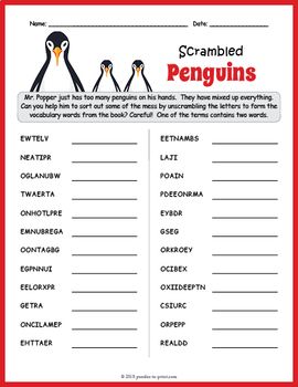 Word Scramble Worksheet For Adults