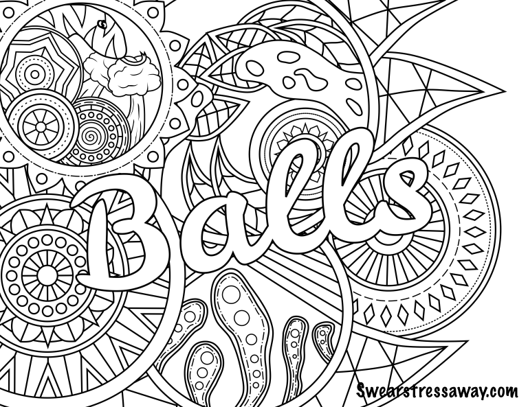 Curse Word Coloring Pages