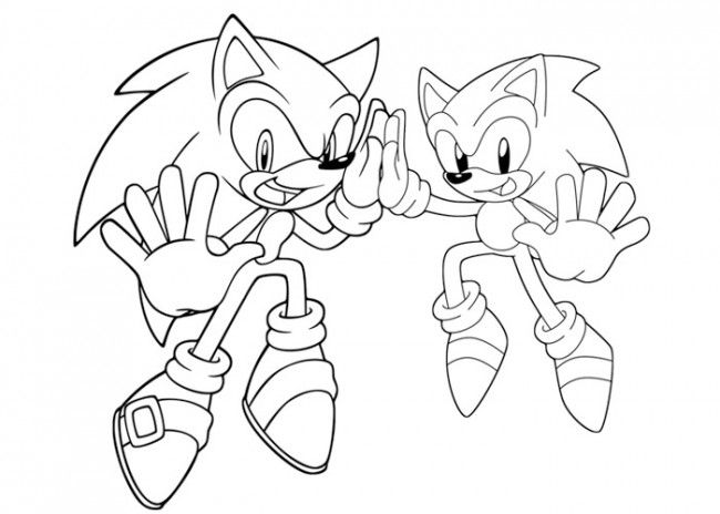 Classic Sonic Coloring Pages