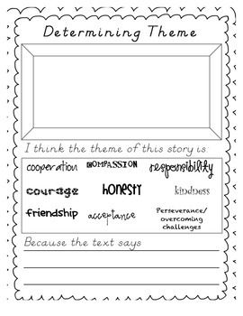 Theme Worksheets Third Grade