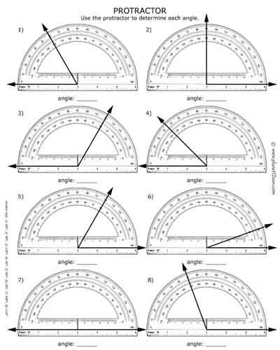 Practice Measuring Angles With A Protractor Worksheet