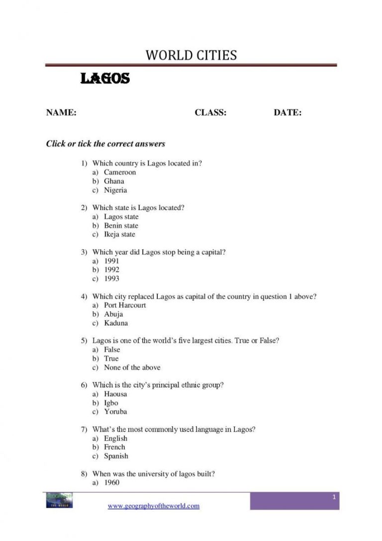 Grade 5 English Worksheets Canada