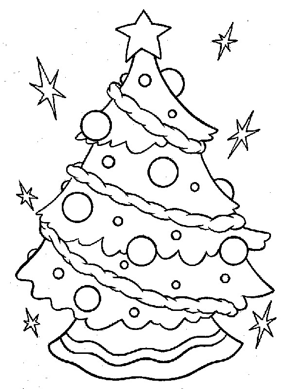 Christmas Tree Colouring