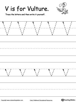 Letter V Worksheets