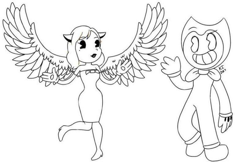 Bendy Coloring Pages