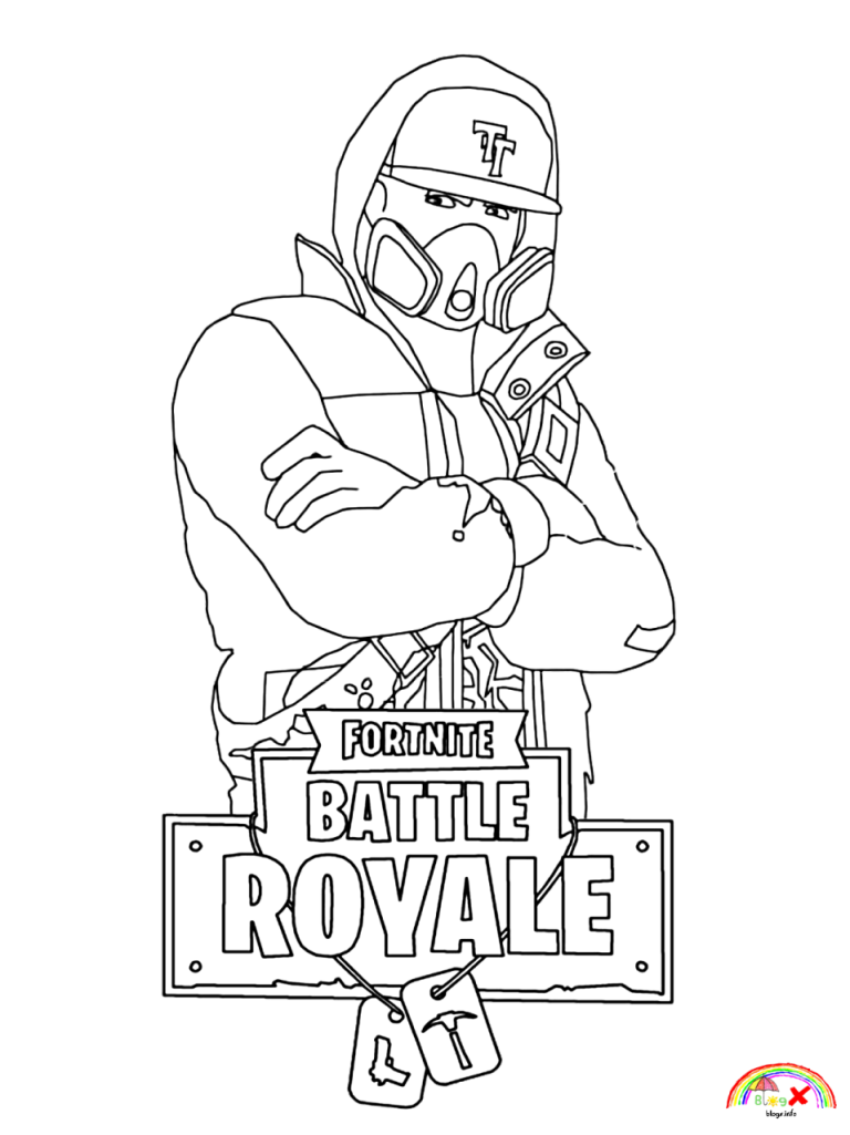 Fortnite Coloring Page