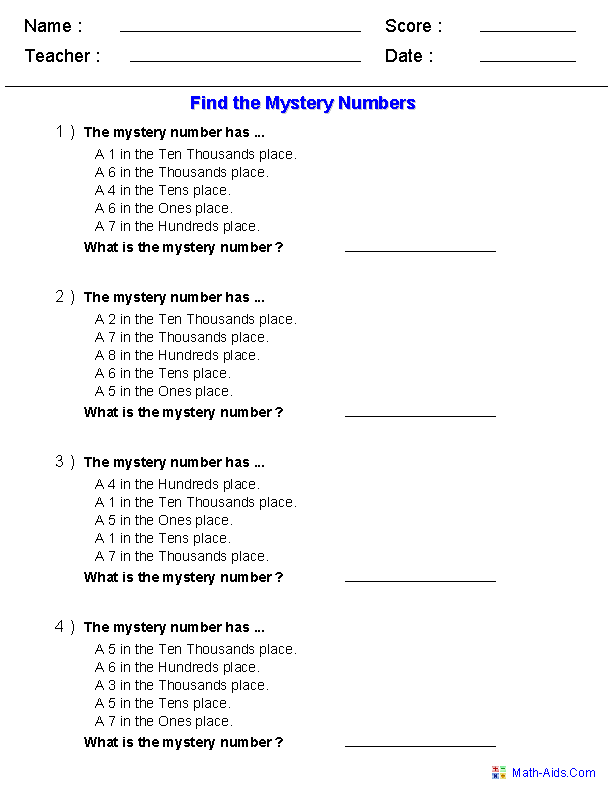 Number Names Worksheet For Grade 2