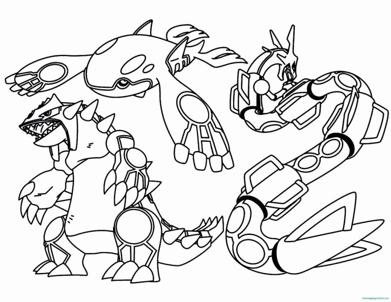 Legendary Pokemon Coloring Pages