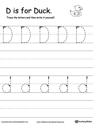 Traceable Letters D