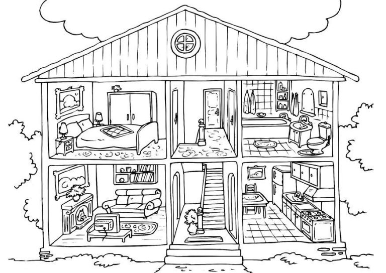 House Coloring Pages Free