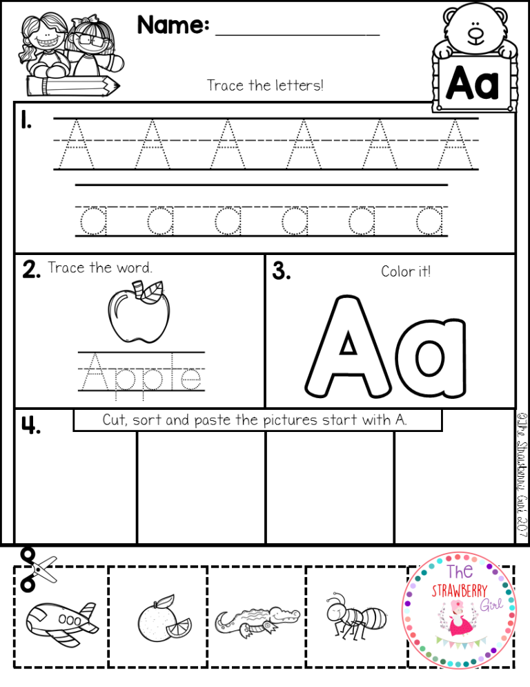 Letter J Worksheets Cut And Paste