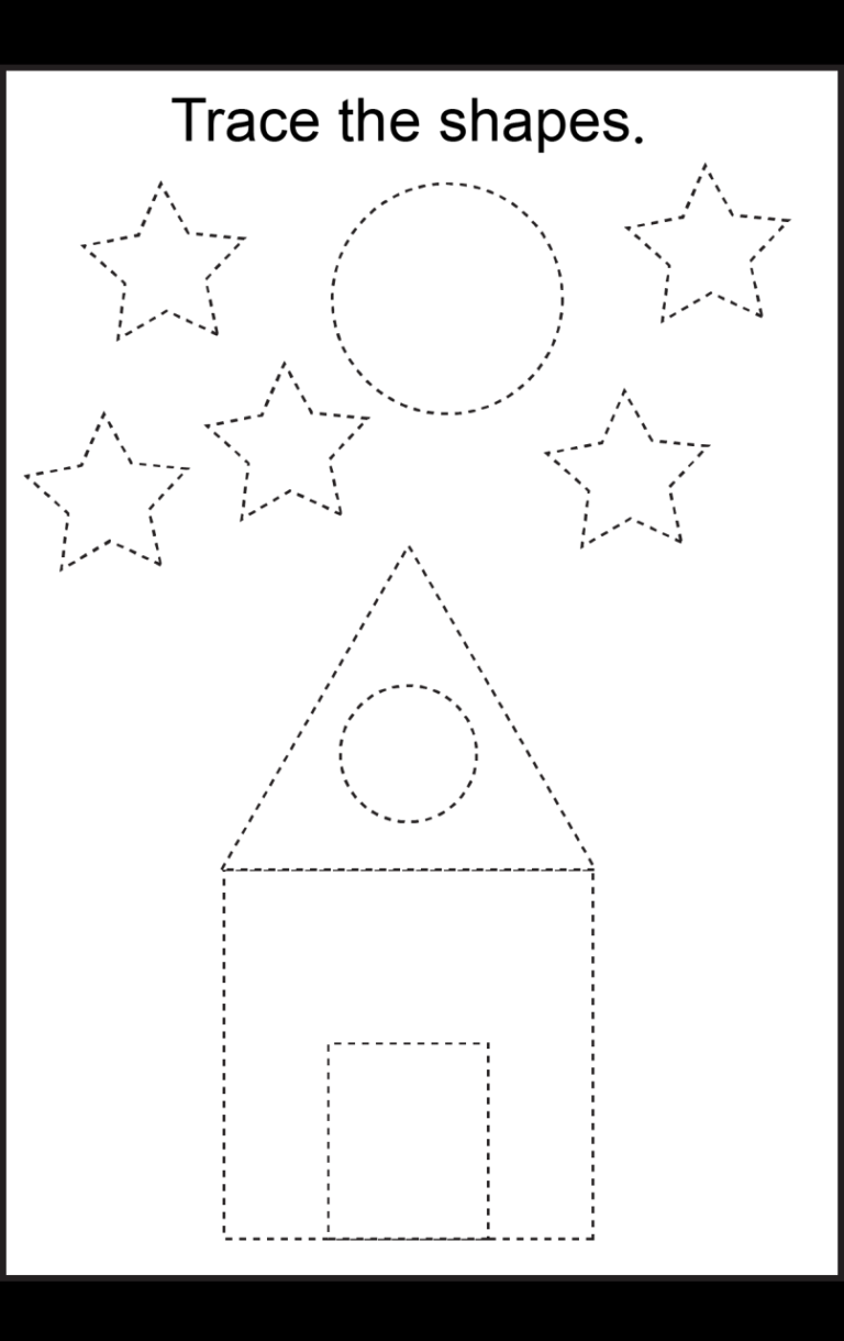 Tracing Shapes For Kids