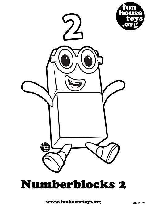 Numberblocks Colouring Pages