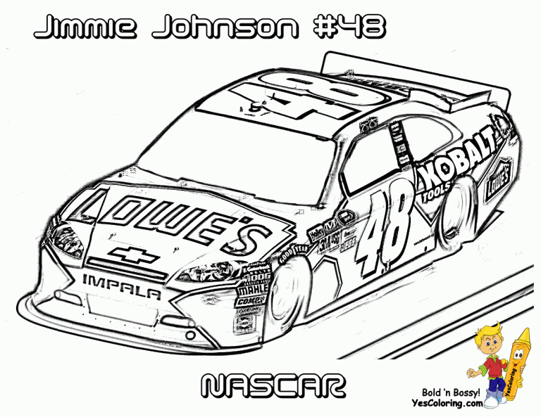 Race Car Coloring Pages