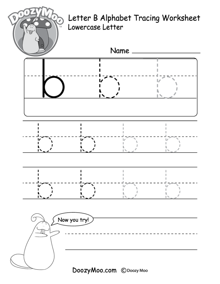 Alphabet Handwriting Worksheets B