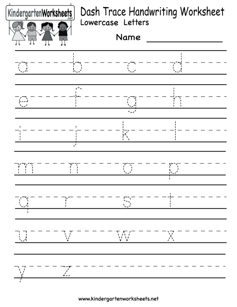 Printable Kindergarten Worksheets Writing