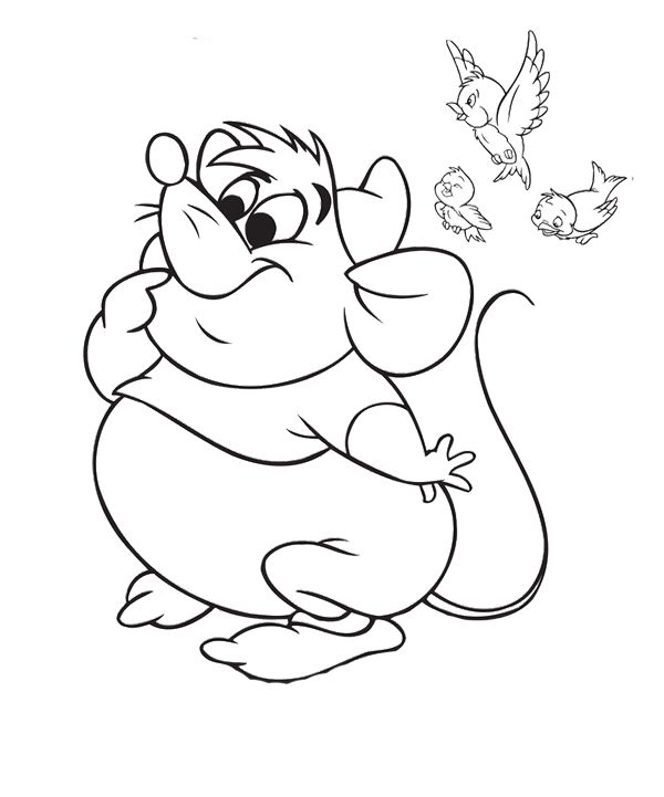 Cinderella Coloring Pages Gus