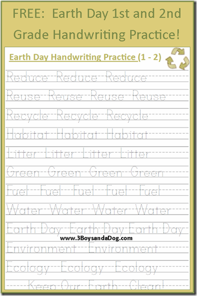 Handwriting Practice Sheets 2nd Grade