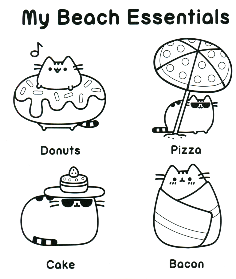 Pusheen Coloring Pages