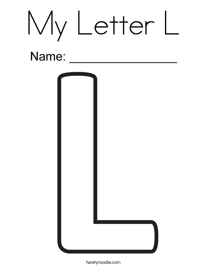 Twisty Noodle Letter L