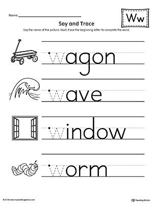 Letter W Worksheets Printable