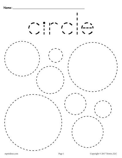 Circle Worksheet For Toddlers