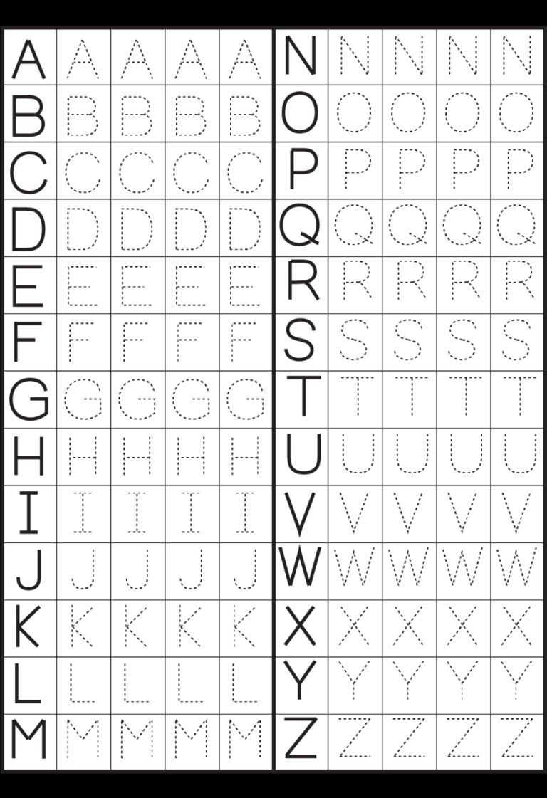 Alphabet Worksheets Pdf