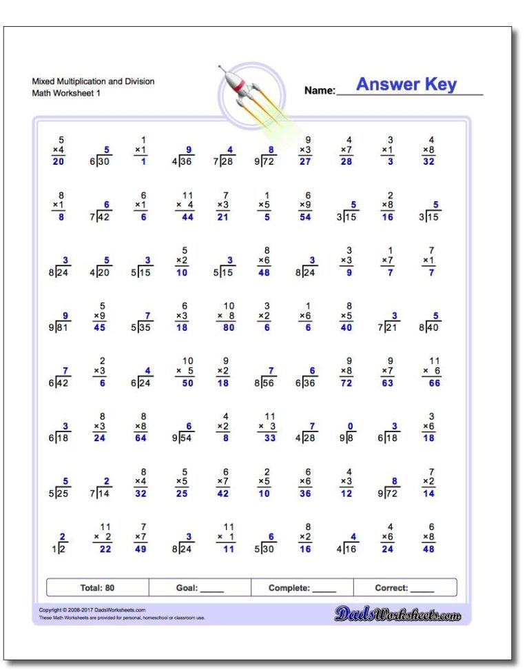 Rocket Math Worksheets Addition