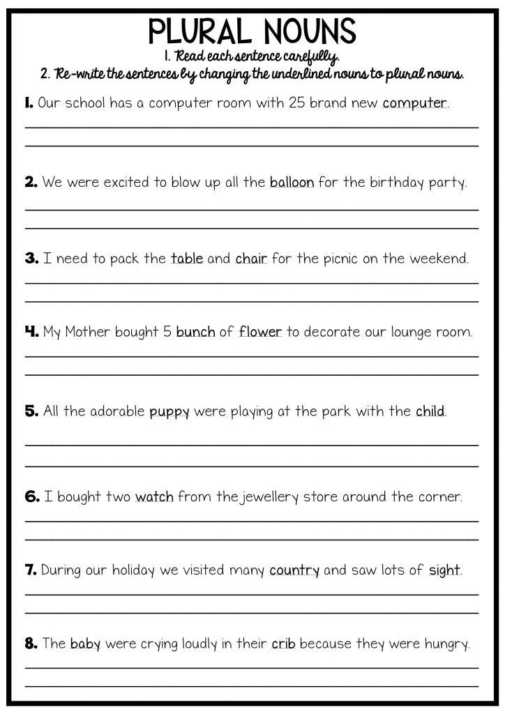 Writing Practice Worksheets For Grade 3