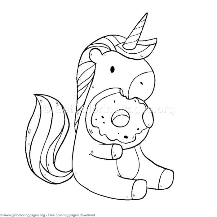 Unicorn Pictures To Color Cute