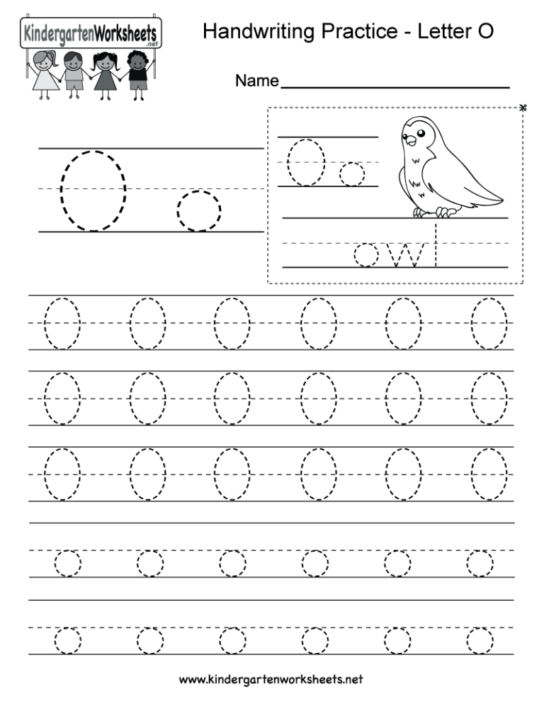 Letter O Worksheets For Kids