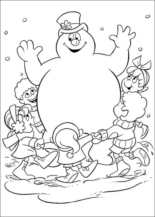 Frosty The Snowman Coloring Pages