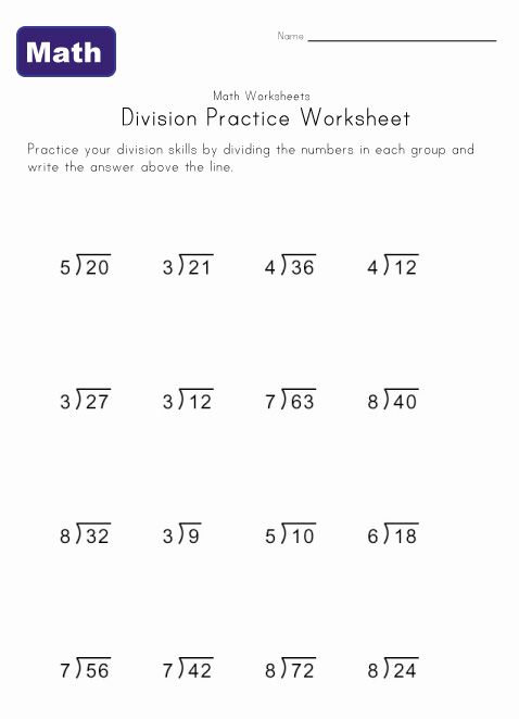 Basic Division Worksheets