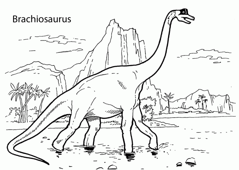 Brachiosaurus Coloring Page