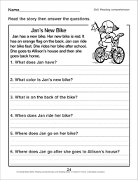 Grade 2 English Worksheets Comprehension