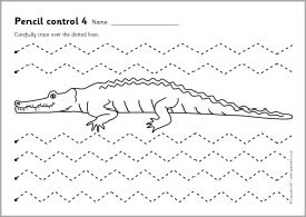 Pencil Control Worksheets Free