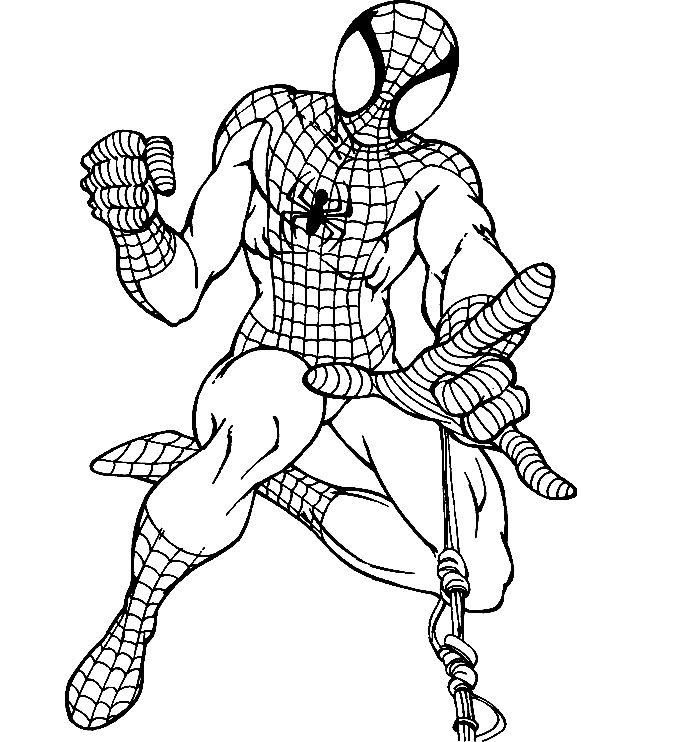 Spiderman Colouring In