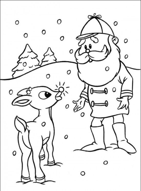 Rudolph Coloring Pages